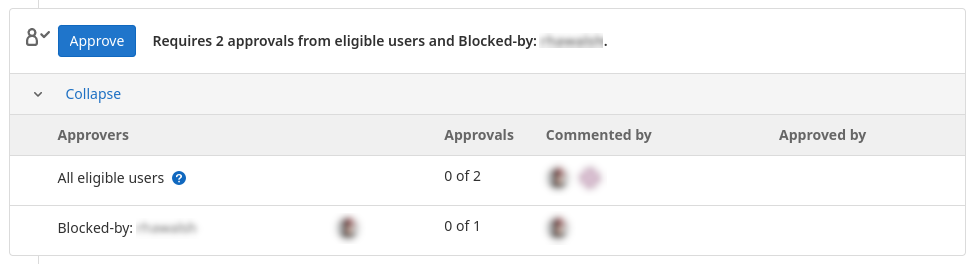 approvals blocking approval rule