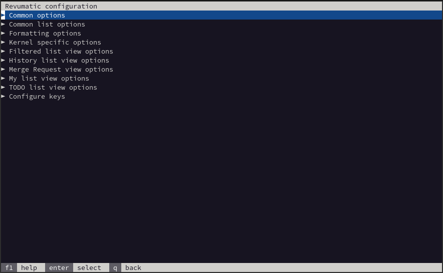 tools revumatic configuration