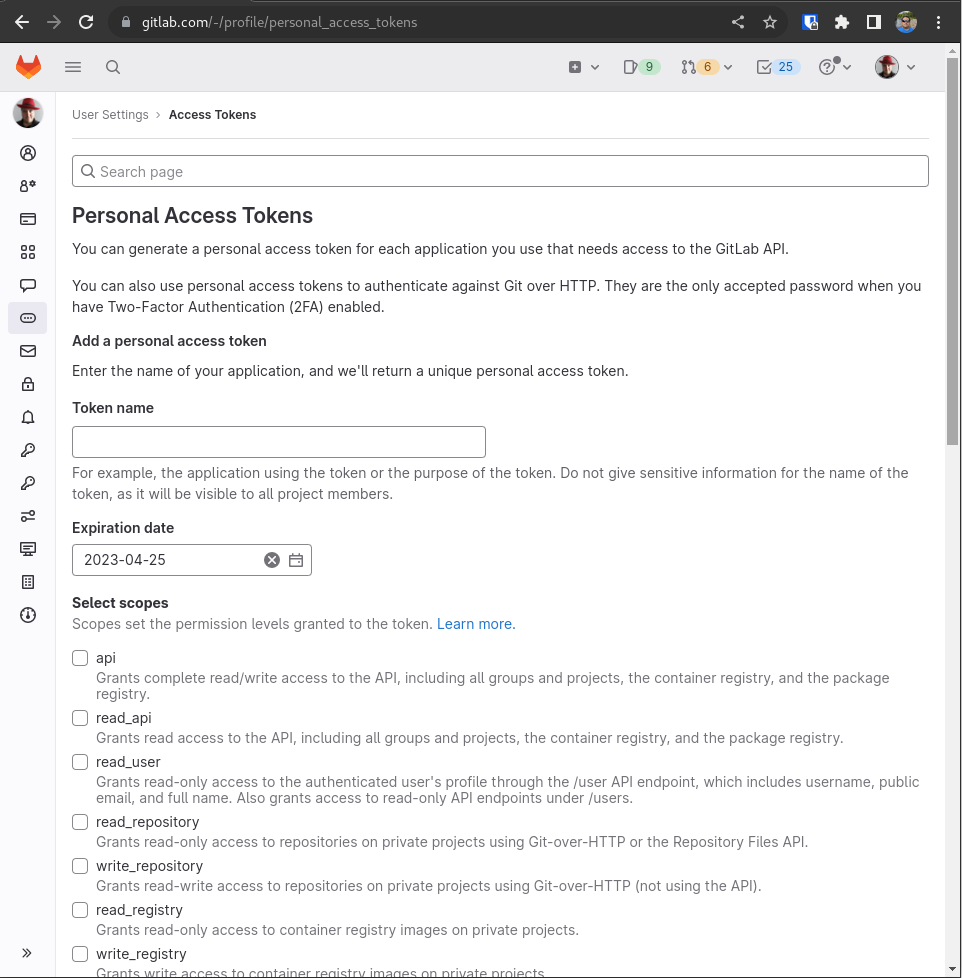 tools revumatic gitlab pat